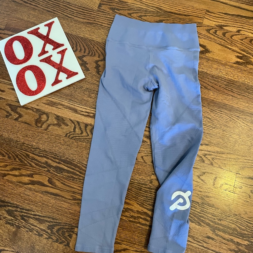 blue peloton nux leggings